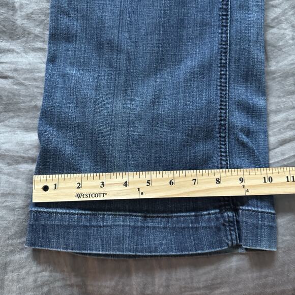 Ariat Women's Jeans 34R Blue Med Rise Bootcut Trousers Western Dark Wash 36x32 - Picture 7 of 11